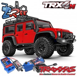 Traxxas TRX-4M 4wd 1/18 Scale & Trail Crawler Land Rover Defender RTR Rojo