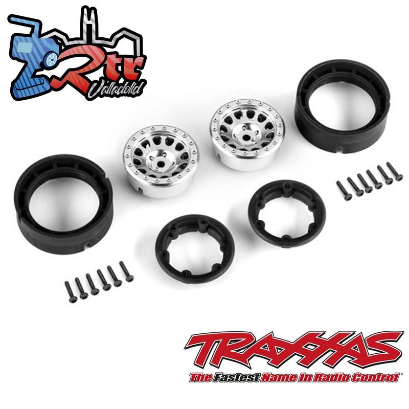 Llantas Method Race 105 Beadlock Cromo Satinado Traxxas TRA9781-SATIN