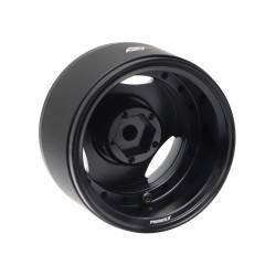 Llantas BoomRacing ProBuild™ 1.9 RRC 3-Spoke Classic Ajustable Offset Aluminio 2 Unidades Negro/Negro