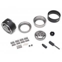 Llantas BoomRacing ProBuild™ 1.9 RRC 3-Spoke Classic Ajustable Offset Aluminio 2 Unidades Metal Oscuro/Metal Oscuro