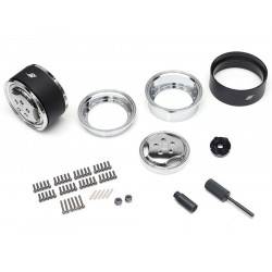 Llantas BoomRacing ProBuild™ 1.9 RRC 3-Spoke Classic Ajustable Offset Aluminio 2 Unidades Cromo/Cromo
