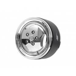 Llantas BoomRacing ProBuild™ 1.9 RRC 3-Spoke Classic Ajustable Offset Aluminio 2 Unidades Cromo/Cromo