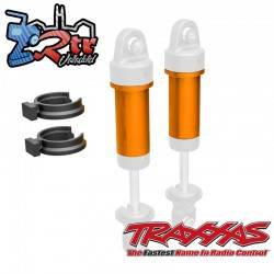 Cuerpo de amortiguador GTM aluminio 6061-T6 Anaranjados 2 unidades TRA9763-ORNG