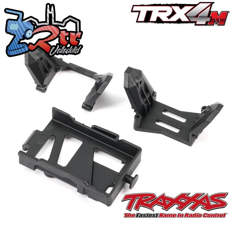 Soportes de choque (delantero y trasero)/bandeja de batería TRX-4M Traxxas TRA9726