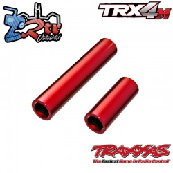 Ejes de transmisión, centro aluminio 6061-T6 anodizado en rojo TRX-4M Traxxas TRA9752-RED