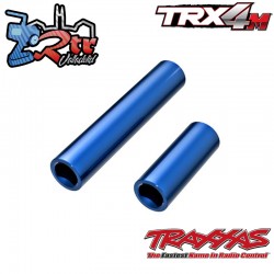 Ejes de transmisión, centro aluminio 6061-T6 anodizado en azul TRX-4M Traxxas TRA9752-BLUE