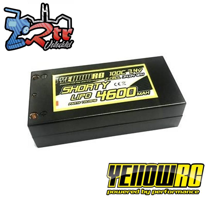 Yellow RC LiPo 4600mAh 7.V 100C 2S para bananas de 55mm