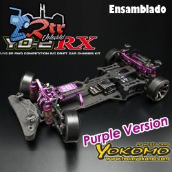 Yokomo DP-YD2RX RWD Drift Kit Chasis Carbono color Purpura 2wd 1/10 Ensamblado de fabrica