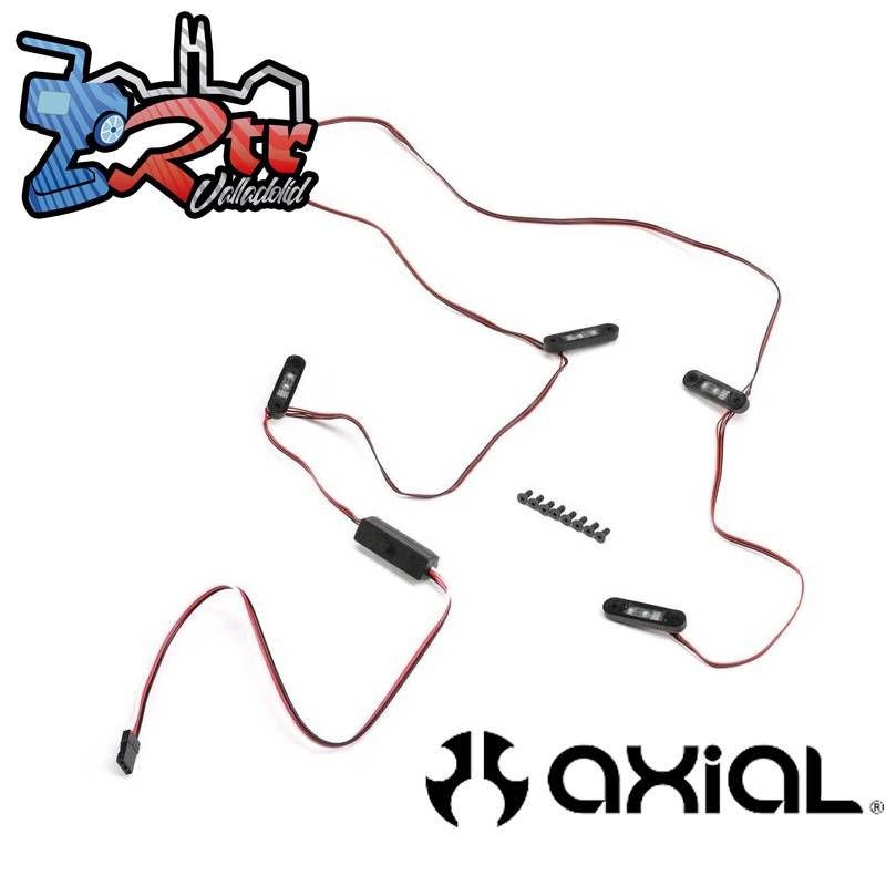 Luces de roca LED multicolores con controlador SCX10 III AXI13001