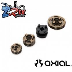 Conjunto de engranajes del eje inferior y control deslizante de 2 velocidades SCX6 AXI252017