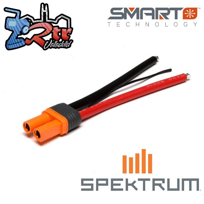 Conector Batería IC5 con cables de 4", 10 AWG SPMXCA510