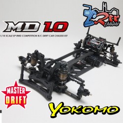 Yokomo Master Drift MD 1.0 Drift Kit Chasis Carbono 2wd 1/10