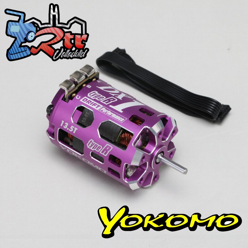Motor Yokomo Racing Performer DX1 Type-R 13.5T de alta rotación, Eje de titanio Purpura