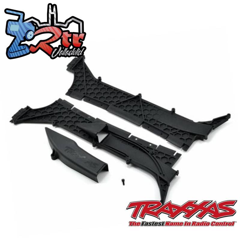 Túneles de chasis izquierdo y derecho con cubierta de ventilación Traxxas XO-1 TRA6420