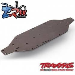Chasis, aluminio 6061-T6 anodizado titanio oscuro Traxxas XO-1 TRA6422
