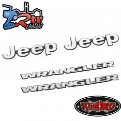 Logo Metálico 1/10 para Jeep Tamiya CC01 Wrangler RC4WD