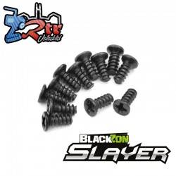 Tornillos autorroscantes avellanados KBHO 2.3x6mm Blackzon Slayer 40052