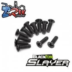 Tornillos Avellanados KM 2.5x8mm Blackzon Slayer 540049