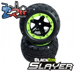 Ruedas/neumáticos Slayer ST ensamblados Blackzon 540093