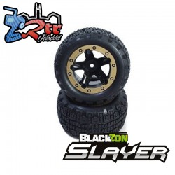 Ruedas/neumáticos Slayer ST ensamblados Blackzon 540095