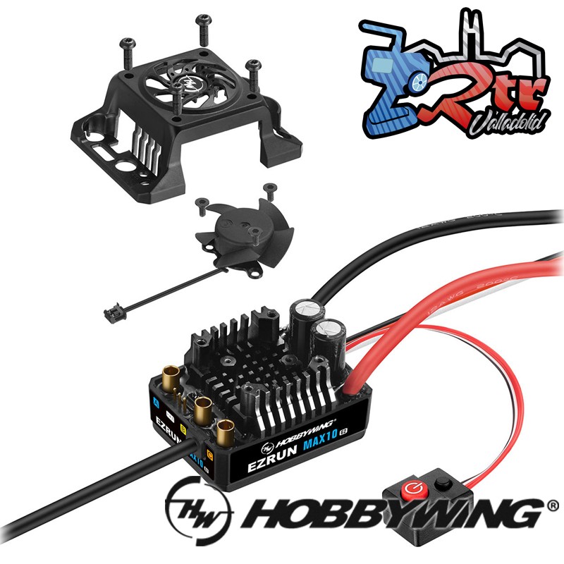Hobbywing Ezrun MAX10 G2 Brushless Esc con sensores140A 2-4s LiPo, BCE 5A