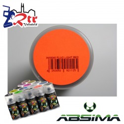 Pintura Absima Lexan Luz Roja Fluorescente con aditivo anti Nitro 150Ml
