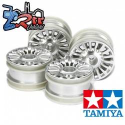 uego de ruedas para chasis M Fiat 500 plata 4 unidades 1/10 12mm Hex