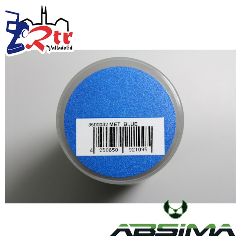 Pintura Absima Lexan Azul Metalizado con aditivo anti Nitro 150Ml