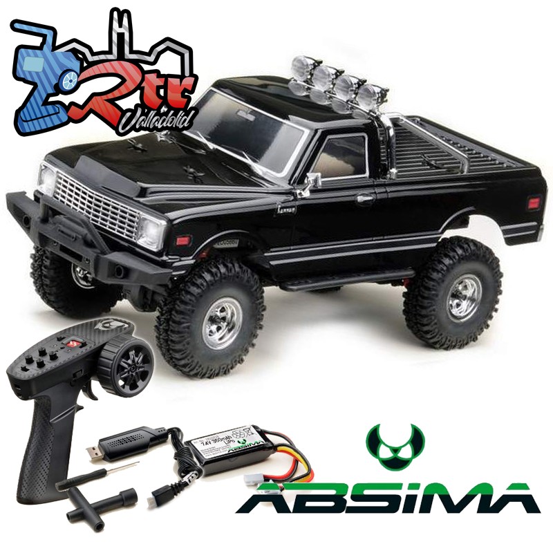 Absima C10 Pickup Crawler 1/18 4x4  Luces RTR Negro