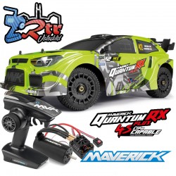 Maverick QuantumRX Flux 4S 1/8 4WD Rally Car Verde Fluor