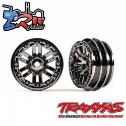 Ruedas, 1.0" Cromo Negro 2 unidades Traxxas TRX-4M TRA9768-BLKCR