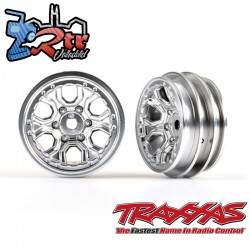 Ruedas, 1.0" Cromo Satinado 2 unidades Traxxas TRX-4M TRA9770-SATIN