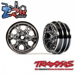 Ruedas, 1.0" Cromo Negro 2 unidades Traxxas TRX-4M...