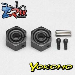 Cubo de rueda de calambre de aluminio YD-2 de 7,0 mm (2 piezas) Y2-011CB7