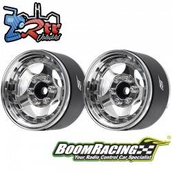 Llantas BoomRacing ProBuild™ 1.9 SV5 Ajustable Offset Aluminio 2 Unidades Cromo/Cromo