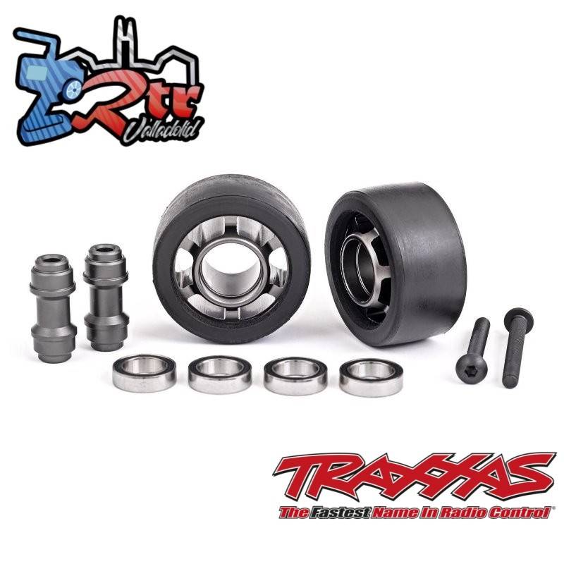 Ruedas para patín anti vuelco 7776 aluminio 6061-T6 Gris Oscuro Traxxas TRA7775A