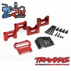 Base de montaje del diferencial central aluminio 6061-T6 Rojo Traxxas TRA9584R