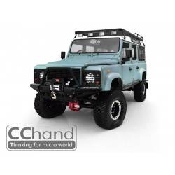 Parachoques delantero CChand Land Rover D90/D110 con marco de tubo para RC4WD Gelande II D90/D110