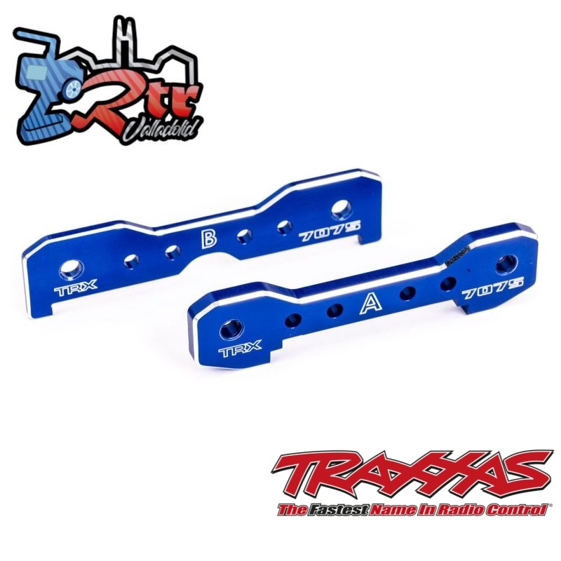 Barras de unión, delanteras, aluminio anodizado azul 7075-T6 Traxxas Sledge TRA9629