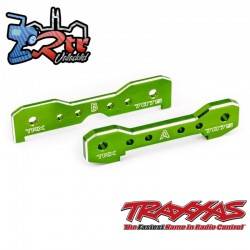 Barras de unión, delanteras, aluminio anodizado Verde 7075-T6 Traxxas Sledge TRA9629G