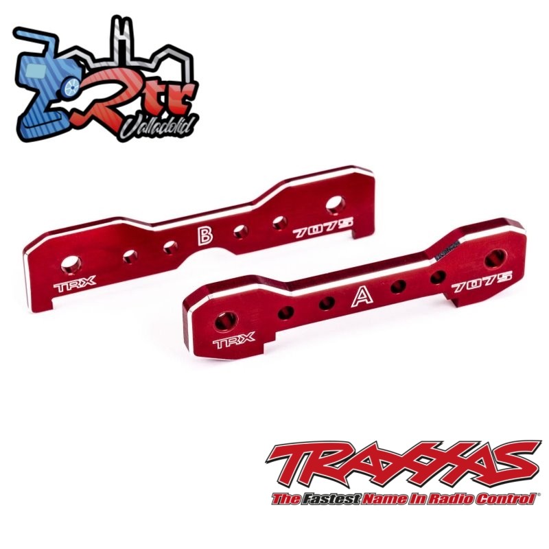 Barras de unión, delanteras, aluminio anodizado Rojo 7075-T6 Traxxas Sledge TRA9629R