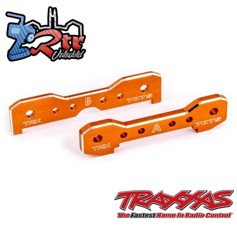 Barras de unión, delanteras, aluminio anodizado Anaranjado 7075-T6 Traxxas Sledge TRA9629T