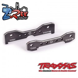 Barras de unión, traseras, aluminio anodizado Gris 7075-T6 Traxxas Sledge TRA9630A