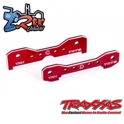 Barras de unión, traseras, aluminio anodizado Rojo 7075-T6 Traxxas Sledge TRA9630R