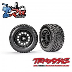 Neumáticos y ruedas, ensamblados, pegados Gravix™ negros XRT TRA7872