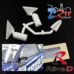 Reve D FLEX GT Mirror Type-A (Blanco, Antena / Adhesivo de espejo)