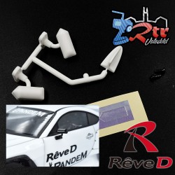 Reve D FLEX GT Mirror Type-B (Blanco, Antena / Adhesivo de espejo)