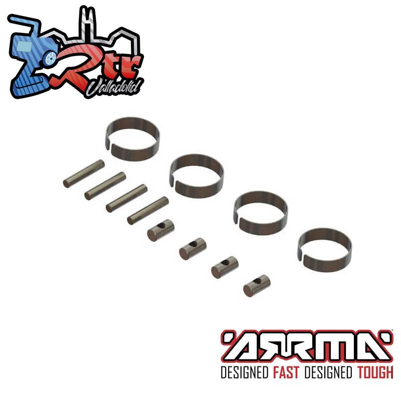 Accesorios de metal del eje de transmisión CVD 4 Unidades Arrma ARA311150