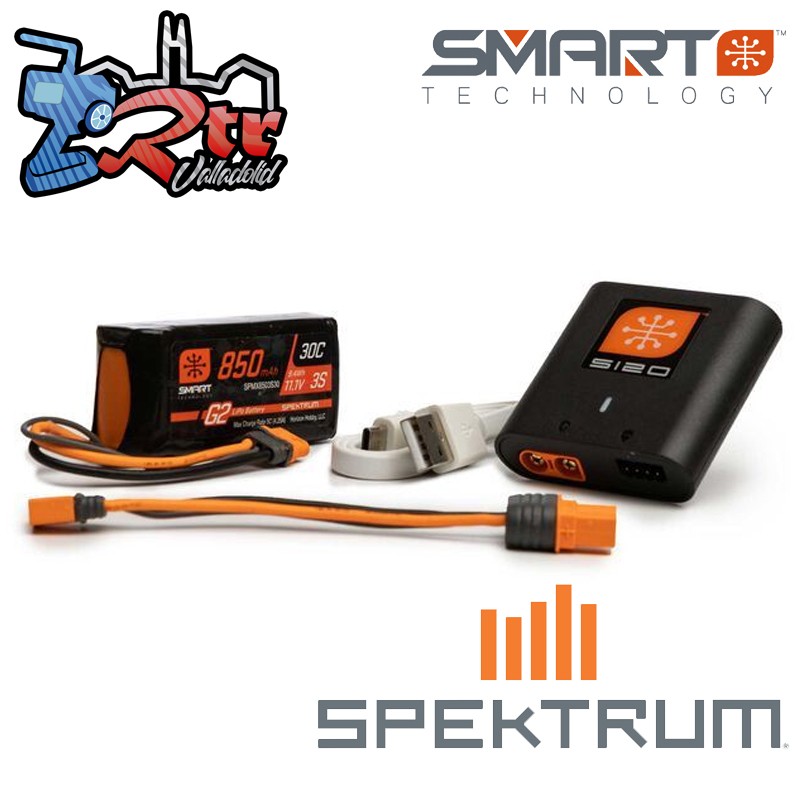 Combo Spektrum SMART PowerStage LiPo 850mAh 3S 30C IC3