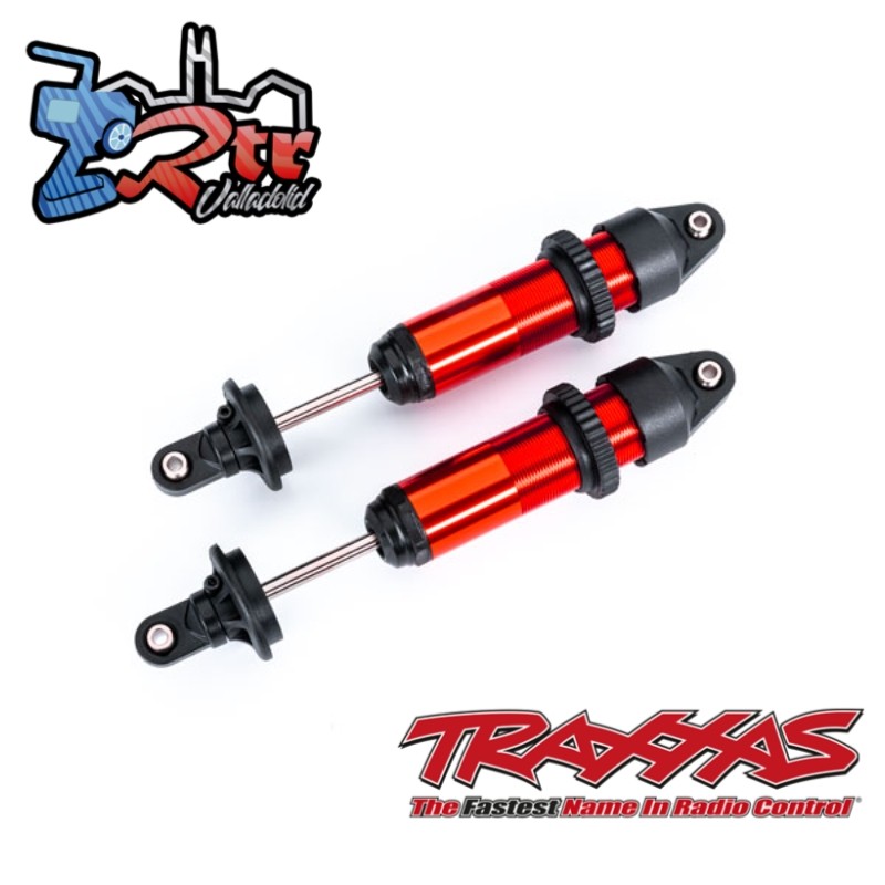 Amortiguadores GTX medianos aluminio rojo anodizado ensamblados Traxxas TRA7861R